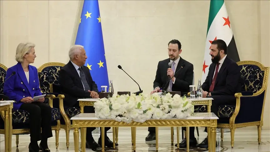 AB Komisyonu Başkanı von der Leyen Şam'da: Suriye'ye 722 milyon dolar yardım açıklandı