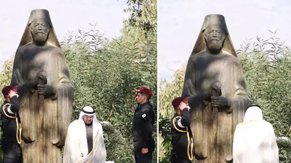 BAE Devlet Başkanı'nın Kıbrıs ziyaretinde dikkat çeken hareket