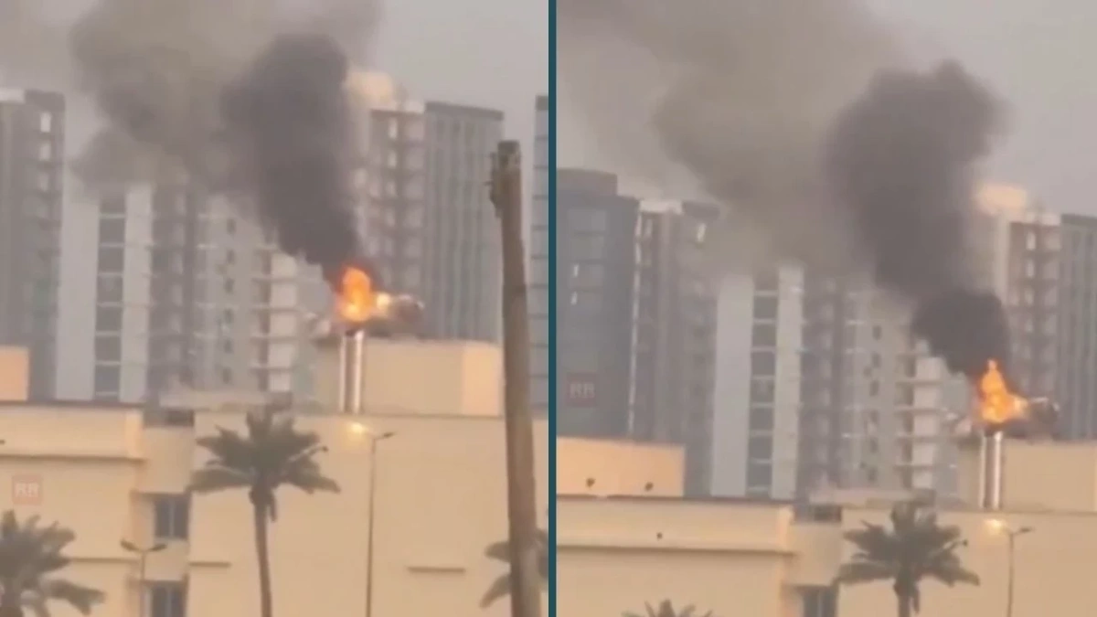 Bağdat'ta ABD Büyükelçiliği'ne füze saldırısı: Helikopter pistinde yangın çıktı