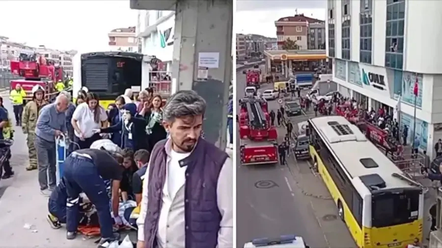 Çekmeköy'de feci kaza! İETT otobüsü durağa daldı: 1 ölü, 4 yaralı