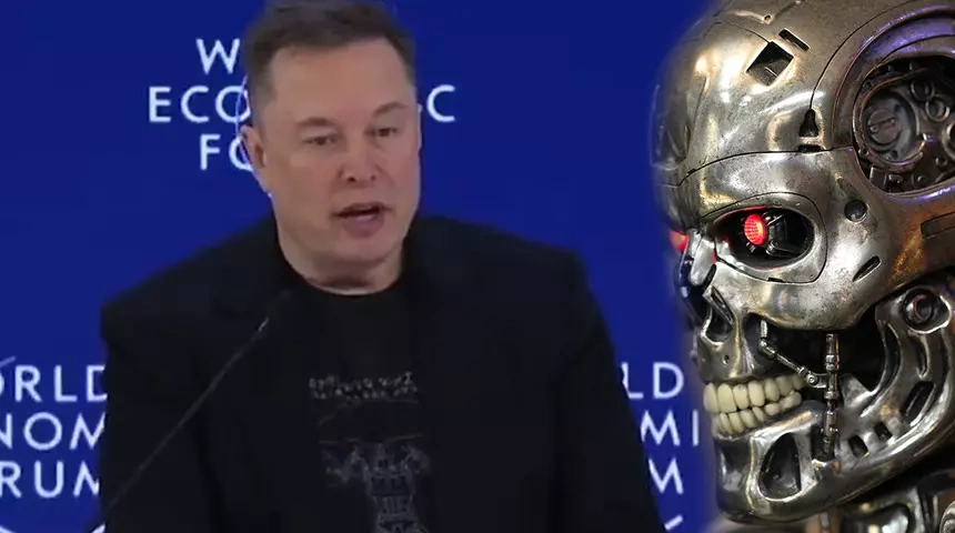 Elon Musk'tan Davos'ta 'Terminatör' uyarısı