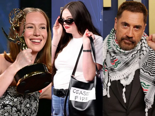 Emmy ödül töreninde ünlüler Gazze için İsrail'i protesto etti