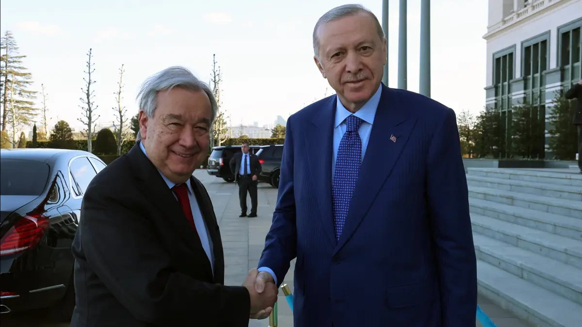 Erdoğan, Guterres'e Atatürk Uluslararası Barış Ödülü'nü takdim etti