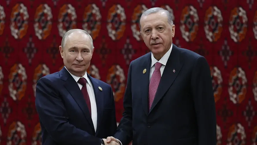 Erdoğan ve Putin Aşkabat'ta buluştu
