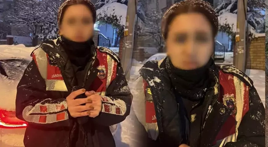 Gaziantep'te jandarma üniforması giyen kadın yakalandı