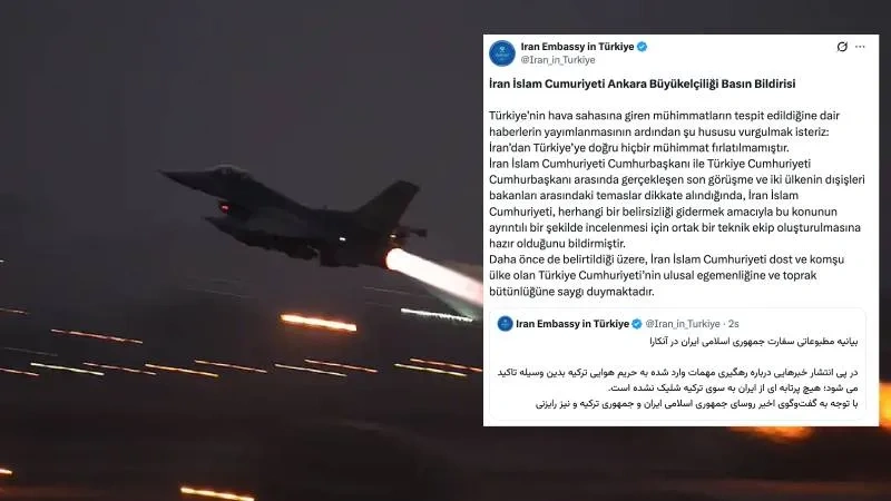 İran Büyükelçiliği'nden inkar: Türkiye'ye tek mühimmat bile atmadık