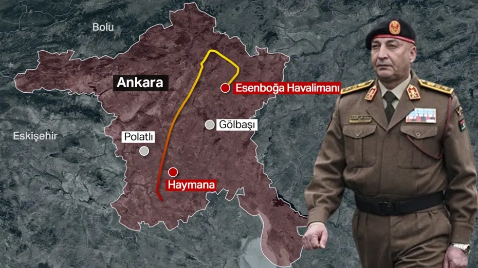 Libya Genelkurmay Başkanı'nın jeti Ankara'da düştü: 8 ölü