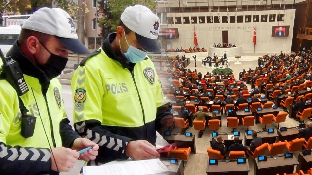 TBMM'de trafik cezalarını artıran kanun teklifinin ilk iki maddesi geçti
