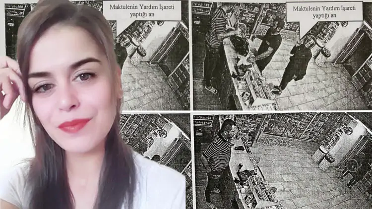 Tokat'ta öldürülen kadın markette yardım işareti yapmış