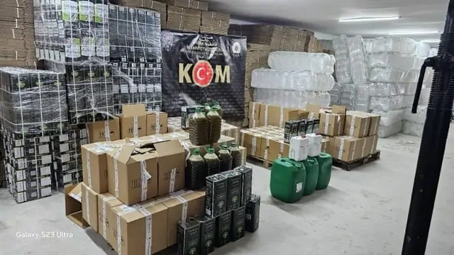 Uşak'ta sahte zeytinyağı operasyonu: 23 ton yağa el konuldu