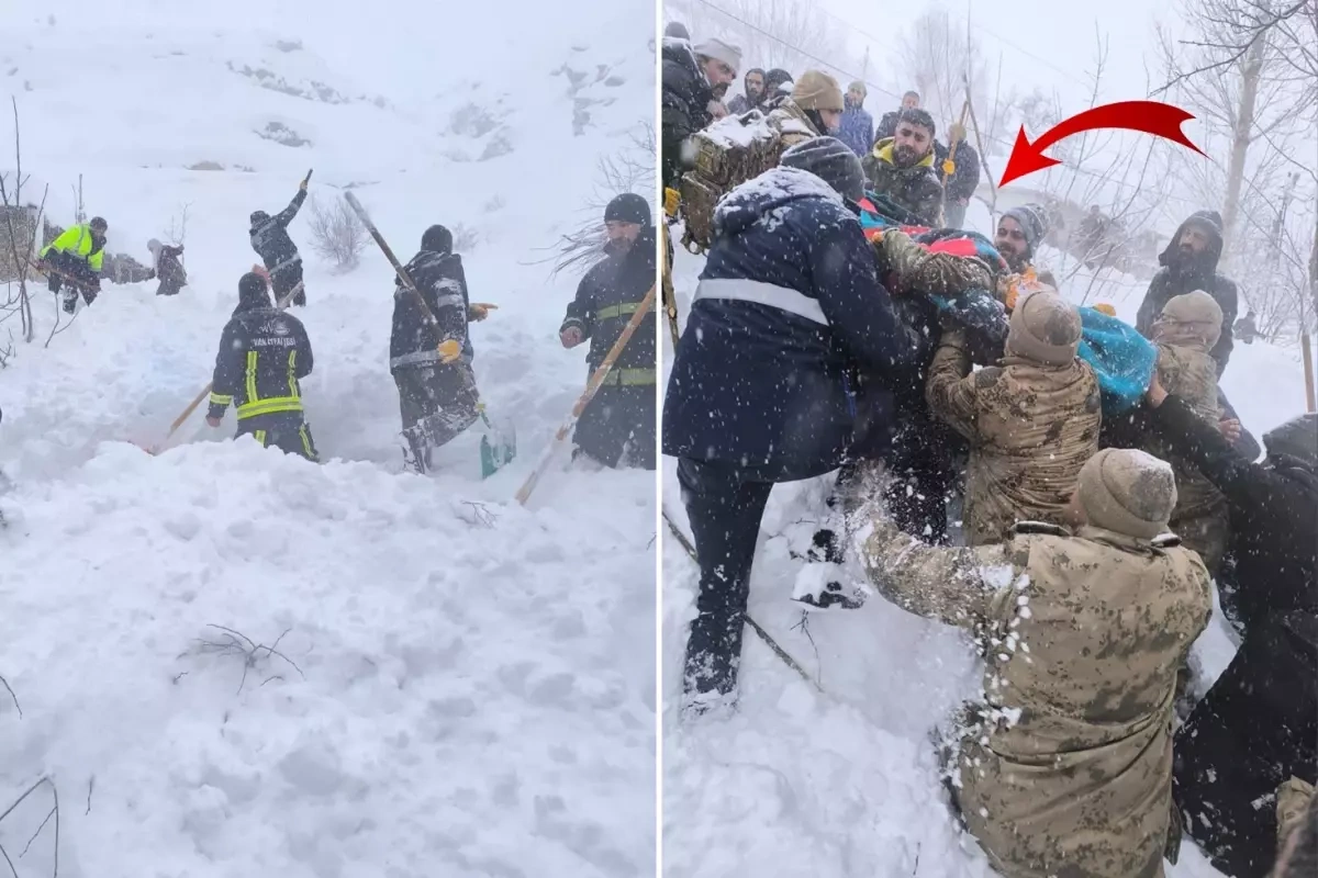Van'da çığ felaketi: 1 kişi hayatını kaybetti, 22 ev boşaltıldı