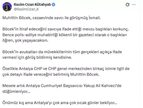 Antalya'da deprem etkisi yaratacak itiraflar kapıda!