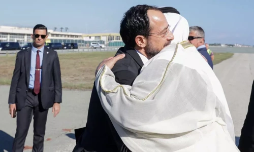 BAE Devlet Başkanı'nın Kıbrıs ziyaretinde dikkat çeken hareket