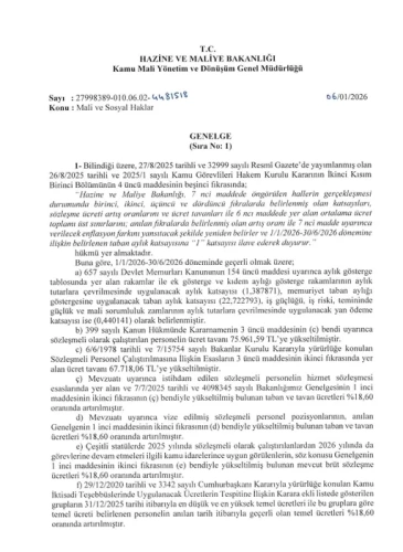 Bakan Şimşek genelgeyi imzaladı: Memur zammı belli oldu