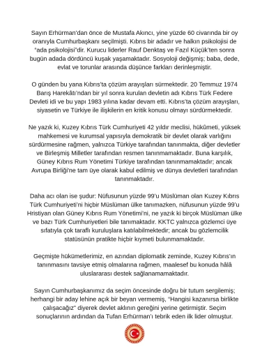 Bülent Arınç'tan AK Parti'ye KKTC eleştirisi: Sonuç hüsran oldu