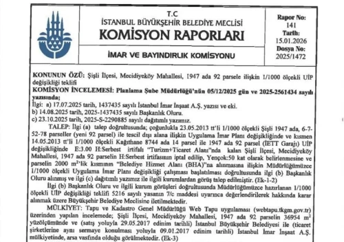 CHP'li İBB'den imar skandalı: Yeşil alan yerine gökdelen