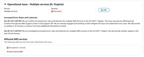 Dev platformlarda erişim krizi: AWS arızası Snapchat'ten PlayStation'a kadar milyonları vurdu