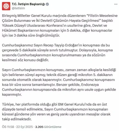 Erdoğan'ın BM Konuşmasında mikrofon krizi: Sabotaj mı, süre sınırı mı?