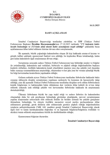 Futbolda bahis skandalı büyüyor: Başsavcılık soruşturmayı genişletecek