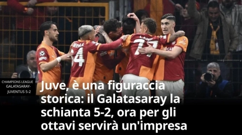 Galatasaray Juventus'u 5-2 ezdi: Avrupa basını şoka girdi