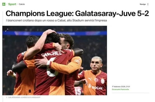 Galatasaray Juventus'u 5-2 ezdi: Avrupa basını şoka girdi