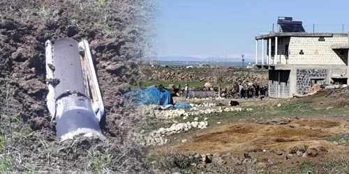 İmha edilen İran füzesinin parçaları Gaziantep'in ardından Diyarbakır'a da düştü