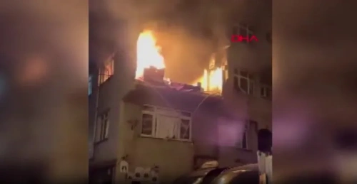 İstanbul Kağıthane'de patlama ve yangın: Patlama anı kamerada