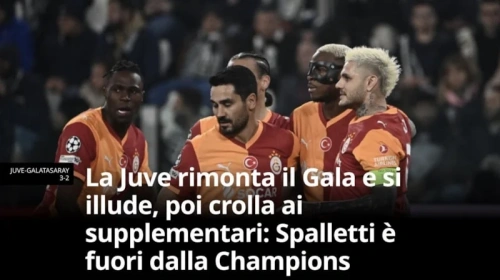 İtalyan basını hayrete düştü: Galatasaray, Juventus'u Torino'da eleyerek tarihe geçti!
