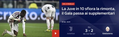 İtalyan basını hayrete düştü: Galatasaray, Juventus'u Torino'da eleyerek tarihe geçti!