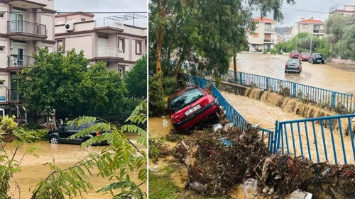İzmir Foça'da şiddetli sağanak: 1 kişi kayıp