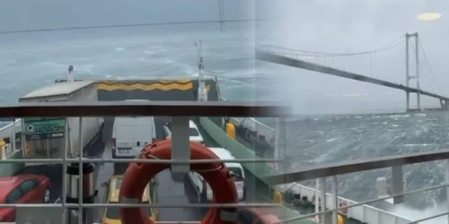 Marmara'da fırtına: Feribot denizin ortasında mahsur kaldı