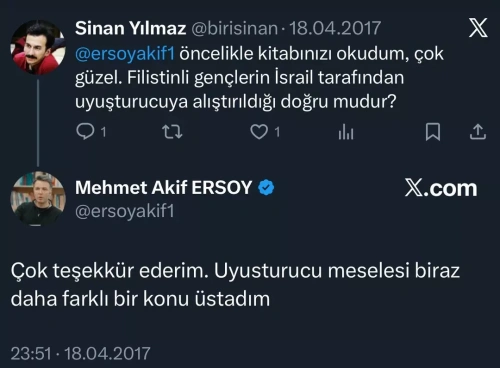 Mehmet Akif Ersoy'un eski 'uyuşturucu' yanıtı gündemde