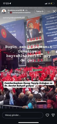 Osmaniye Belediye Başkanı'ndan 6 Şubat'ta skandal paylaşım