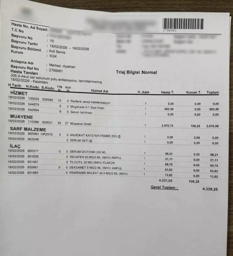 Özel hastanede 4 bin 151 TL fazla fatura şoku: 'Sistem hatası' mı?