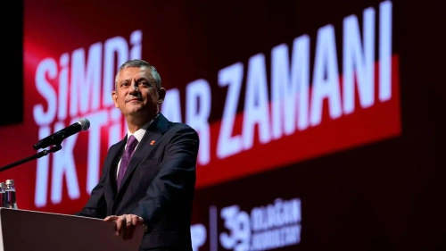 Özgür Özel tek aday olarak 4'üncü kez CHP Genel Başkanı seçildi