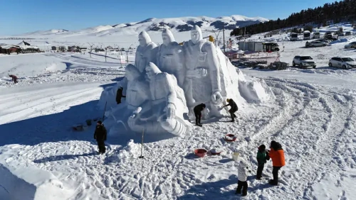 Sarıkamış şehitleri için kardan anıt: 111 yıllık vefa borcu