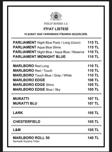 Sigaraya bir zam daha: En ucuzu 105, en pahalısı 115 liraya çıktı