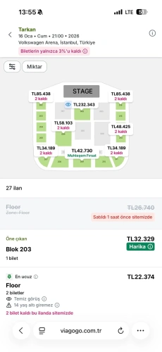 Tarkan biletlerine yoğun talep! Site çöktü, 142 bin kişi kuyrukta