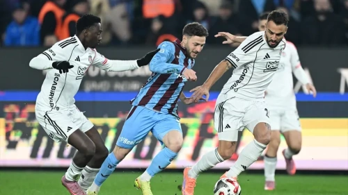 Trabzonspor - Beşiktaş derbisi 3-3 bitti: 6 gollü şov