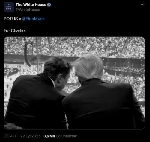 Trump ve Musk aylar sonra buluştu: Charlie Kirk anmasında el sıkıştılar