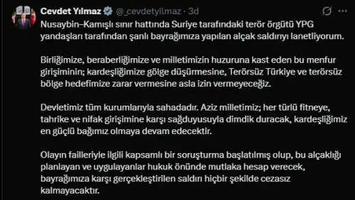 Türk bayrağına alçak saldırıya Ankara'dan peş peşe tepkiler: Cezasız kalmayacak