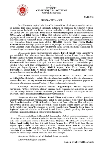 Türkiye'den tarihi karar: Netanyahu ve 37 İsrailli yetkili için yakalama emri