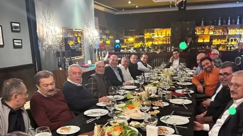 Uludağ'da dikkat çeken yemek toplantısı